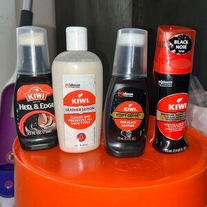 Brand new never used Kiwi Black polish Leather Care Set